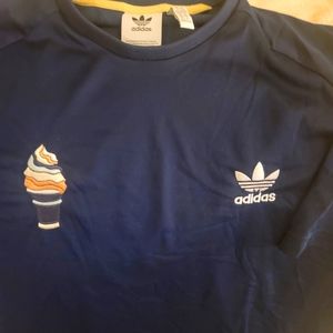Men's Blue Addidas Ice Cream Football Short Sleeve Tee Size Xl